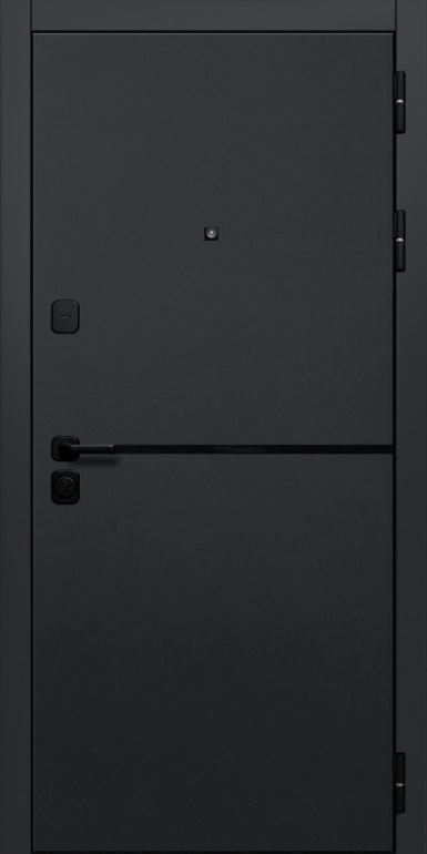 Входная дверь Branddoors Горизонт 024 Зеркало Maxi, Цвет "Варм Грей"